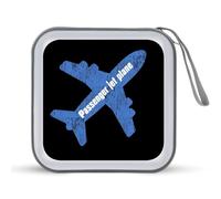Passenger Jet Plane Portable CD Case Holder 48 Capacity Travel DVD Storage Boxs Wallet Bag