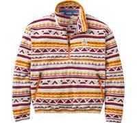 Passenger - Jumper in Polartec® with zip collar - Ayla Recycled Micro Polartec Fleece W Geo Tracks Birch for Women in Recycled Polyester - Size S - Orange Orange S