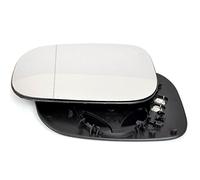 Passenger left hand side Heated wing door Silver mirror glass with backing plate #W-SHY/L-VOC3006 [Clip On]