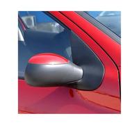 Passenger Left Side Door Wing Mirror For Peugeot 206 6139283 Car Rear View Mirror Assembly Auto Side Door Mirror Power Operated Folding(Red,Electric Right)