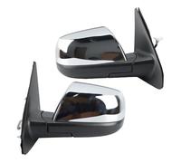 Passenger Left Side Door Wing Mirror For Toyota For Sequoia For Tundra 2007-2013 Chrome Heated Car 7 Pins Rearview Mirror Assembly(1 pair)