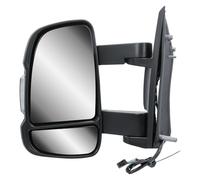 Passenger Left Side Door Wing Mirror N/S Electric and Heated Manual Folding Long Arm for Fiat Ducato Peugeot Boxer Citroen Relay 2006 to 2023 Vauxhall Movano 2019-2023