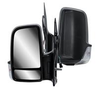 Passenger Left Side Door Wing Mirror N/S Electric and Heated Short Arm Black Cover For Mercedes Sprinter VW Crafter 2006 to 2018