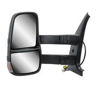 Passenger Left Side Door Wing Mirror N/S Electric and Heated with Temperature Sensor Manual Folding Long Arm for IVECO Daily 2006 to 2013