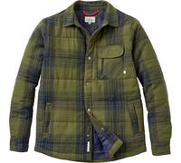 Passenger - Men's lined cotton overshirt - Taranaki Quilted Overshirt Navy Khaki Check for Men - Size L Khaki L