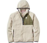 Passenger - Men's recycled Fleeces Hooded Jumper - Ventura 1/2 Zip Recycled Sherpa Fleece Oatmeal Khaki for Men in Recycled Polyester - Size M - Beige Beige M