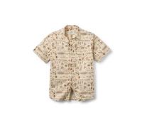 Passenger Men's Chill Organic Cotton Short Sleeve Shirt (UK, Alpha, XL, Regular, Regular, Elemental Geo Birch)