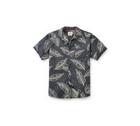 Passenger Men's Chill Organic Cotton Short Sleeve Shirt (UK, Alpha, XL, Regular, Regular, Palm Faded Black)