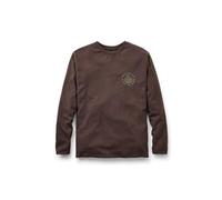 Passenger Men's Escapism Long Sleeve Cotton T-Shirt (UK, Alpha, S, Regular, Regular, Espresso)