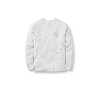 Passenger Men's Escapism Recycled Cotton Long Sleeve T-Shirt (UK, Alpha, S, Regular, Regular, White 2.0)