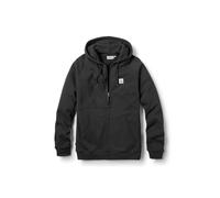 Passenger Men's Heritage Recycled Cotton Full Zip Hoodie (UK, Alpha, M, Regular, Regular, Black)