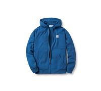 Passenger Men's Heritage Recycled Cotton Full Zip Hoodie (UK, Alpha, XXL, Regular, Regular, Dark Denim)