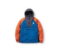 Passenger Men's Oceanic Recycled Insulated 1/2 Zip Jacket (UK, Alpha, M, Regular, Regular, Tidal Blue/Burnt Orange)