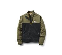 Passenger Men's Recycled Quarter Zip Polar Fleece - Set Off | Adults, Mens (UK, Alpha, M, Regular, Regular, Khaki)