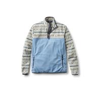 Passenger Men's Set Off Recycled Quarter Zip Fleece (UK, Alpha, L, Regular, Regular, Geo Stripe Birch)