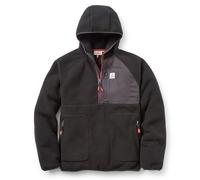 Passenger Mens Ventura 1/2 Zip Recycled Sherpa Fleece Black XL