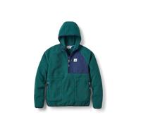Passenger Men's Ventura Half Zip Recycled Sherpa Fleece (UK, Alpha, L, Regular, Regular, Rain Forest)