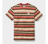 Passenger Men's Wild Pine Stripe T-Shirt, Redwood Multi Stripe