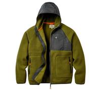 Passenger - Offgrid Recycled Full Zip Hooded Sherpa Fleece - Fleece jacket size S, olive