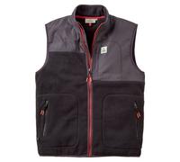 Passenger - Sleeveless sherpa cardigan - Offgrid Recycled Sherpa Fleece Vest Black for Men - Size L Black