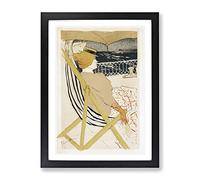 Passenger On The Ship By Henri De Toulouse Lautrec Classic Painting Framed Print | A3 Black Framed Wall Art | Ready to Hang | Classic Vehicle Picture | Living Room Bedroom Lounge Office