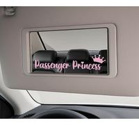 Passenger Princess Car Mirror Decor Sun Visor Mirror Decal sticker for car Girl soft pink