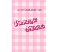 Passenger princess note book: grid notebook featuring a passenger princess