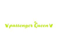 Passenger Queen Car Sticker - PET Car Decal Sticker | Funny Waterproof Auto Decal Scratch Cover Śticker, Colorful Adhesive Çar Accessory for Rearview Mirror Door Window and Minor Scratch Decoration