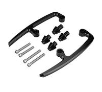 Passenger Rear Grab, CNC Aluminum Motorbike Motorcycle Pillion Passenger Rear Grab Bar Bars Rear Seat Rail Handle Kit for Z650 17-18(Black)