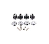 Passenger Rear Seat Strap Fit For Indian Scout 2015-2023 Quick Release Sissy Bar Backrest Saddlebag Mounting Spools Kit (Set Of 4)(Chrome Black)