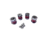 Passenger Rear Seat Strap Fit For Indian Scout 2015-2023 Quick Release Sissy Bar Backrest Saddlebag Mounting Spools Kit (Set Of 4)(Chrome Red)