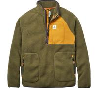 Passenger - Recycled Fleeces with zip collar - Offgrid 2.0 1/2 Zip Recycled Sherpa Fleece Dark Olive for Men - Size S - Khaki Khaki S