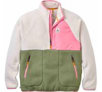 Passenger - Reversible brushed sherpa fleece - Home Sherpa Fleece W Dusty Olive White Sand for Women in Recycled Polyester - Size M - Khaki Khaki M