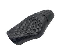 Passenger Saddle Cushion Motorcycle Two-Seater Driver Passenger Pillion Seat for Harley for Sportster 1200 for Nightster for Custom for SuperLow for Roadster for Iron 883 Low XL883L(Blackone)