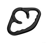 Passenger Safety Handle for Honda Motorcycles Fuel Tank Made of CNC Aluminum Alloy with Grip Grooves to Enhance Passenger Stability (Black)