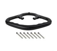 Passenger Safety Tank Grab Handle for Honda Motorcycles CNC Aluminum Alloy Fuel Tank Cap Rear Seat Armrest Fits CBR600 F4i F4 F3 F2 and Other Models (black)