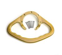 Passenger Safety Tank Grab Handle for Honda Motorcycles CNC Aluminum Alloy Fuel Tank Cap Rear Seat Armrest Fits CBR600 F4i F4 F3 F2 and Other Models (gold)