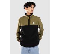 Passenger Men's Recycled Quarter Zip Polar Fleece - Set Off | Adults, Mens (UK, Alpha, XL, Regular, Regular, Khaki)