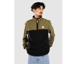 Passenger Set Off Recycled Polar 1/4 Zip Half-Zip Flee khaki XXL