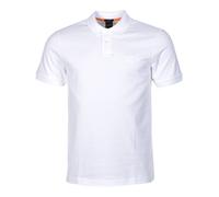 Boss Passenger 10256683 Orange Short Sleeve Polo White XL Men