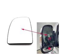 Passenger Side Left or Right Mirror Heated Side Mirror Glass Rearview Mirror Lens for Ram for ProMaster 2014-2023(1pc Left - Big)