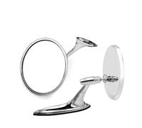 Passenger Side Mirror Glass For Chevy Impala Corvair Biscayne Bel Air El Camino Chevelle 1964 Vintage Car Side Mirror Round Retro Rearview Classic