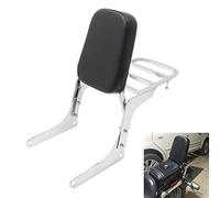 Passenger Sissy Bar with Luggage Rack Backrest for Honda Rebel 250 CMX250 CMX250C CA250 All Year, Chrome