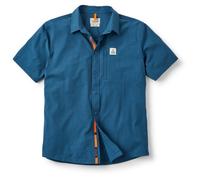 Passenger - Traveller S/S Stretch Shirt - Shirt size L, blue