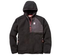 Passenger Mens Ventura 1/2 Zip Recycled Sherpa Fleece Black XL