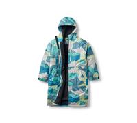 Passenger Waves Recycled, Sherpa Lined Changing Robe (UK, Alpha, XS, Regular, Regular, Vista Patchwork Aqua)