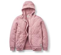 Passenger - Women's Clementine Recy. Quilted Popper Up Hoodie - Hoodie size L, pink