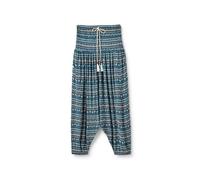 Passenger Women's Daylily Loose Trousers (UK, Alpha, M, Regular, Regular, Geo Stripe Dark Denim)