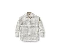 Passenger Women's East Recycled Polar Fleece Shirt (UK, Alpha, S, Regular, Regular, Mountain Geo Vintage White)