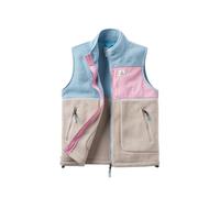 Passenger Women's Fairbanks Recycled Sherpa Gilet (UK, Alpha, L, Regular, Regular, Faded Denim/Simply Taupe)